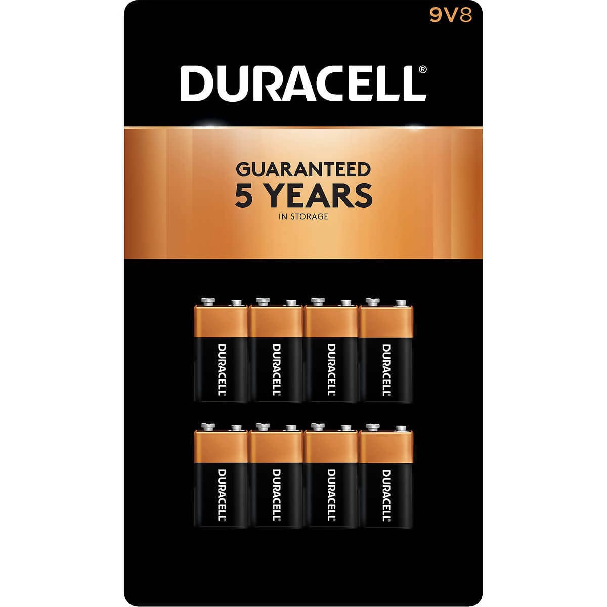 Duracell - CopperTop 9V Alkaline Batteries 8pk- Long Lasting, all-purpose 9 Volt battery for household and business-80283 Hannah's Variety Store