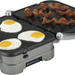 Cuisinart 5-in-1 Griddler can handle everything from pancakes and sausages to grilled cheese to steaks, hamburgers, and panini. - CU-GR-4 Pie's Variety Store