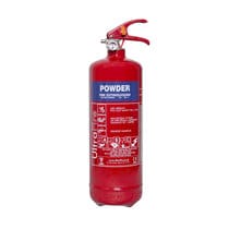 Powder Fire Extinguisher - suitable for use on class A fires involving solid materials, class B fires involving flammable liquids, class C fires involving flammable gases, and fires involving electrical equipment. - 2KG -2UFE ebuystt