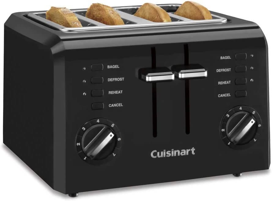 Cuisinart 4-Slice Compact Toaster (White) - CU-CPT-142 Elegant AccScents
