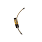 Brown's Ball Cok Nut 1/2 in. compression inlet x 7/8 in. ballcock nut outlet, flexible braided polymer water connector, corrosion resistant MEGA
