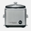 Cuisinart Rice Cooker (BRUSHED STAINLESS STEEL) makes perfectly fluffy rice, you can use the built-in tray to steam other foods while the rice is cooking for a complete and healthy dinner- CU-CRC-400