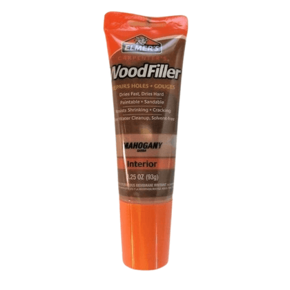 Elmer's Carpenter's Wood Filler, 3.25 Ounce Tube, Mahogany  From filling nail holes in molding strips to filling gouges in hardwood floors, Elmer’s Carpenter’s Wood Filler tubes make the task quick and easy  -WOODFILLER