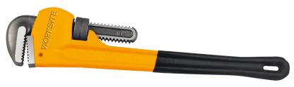 Worksite Pipe Wrench 10 inch 250mm, Dipped Handle, Heavy Duty, Jaw Material made of Drop-forged with high quality carbon steel. Accurately machined jaws and adjustment nut. For Tightening, Removing, WT1161 Worksite Hand Tools