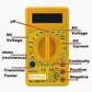Worksite Digital Voltmeter Ammeter Ohmmeter Multimeter Volt AC DC Tester. Easy to operate, Readings indicated directly on the screen. Overhaul all kinds of circuit boards, Overload protection on all ranges.  Small and compact design- WT9048 Worksite Hand Tools