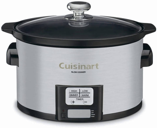 Cuisinart 3.5 Quart Programmable Slow Cooker is a traditional method that tenderizes meats and melds flavors for delicious, effortless dishes - CU-PSC-350 Pie Variety