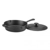 Cuisinart Chef's Classic Pre-Seasoned Cast Iron 12 Inch Fryer with Cover - CU-PCI45-30