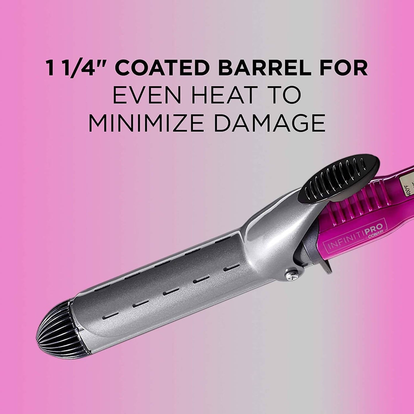 InfinitiPRO by Conair 1 1/4 Inch Nano Tourmaline Ceramic Wet/Dry Curling Iron - C-CD108WFN Pie's Variety Store