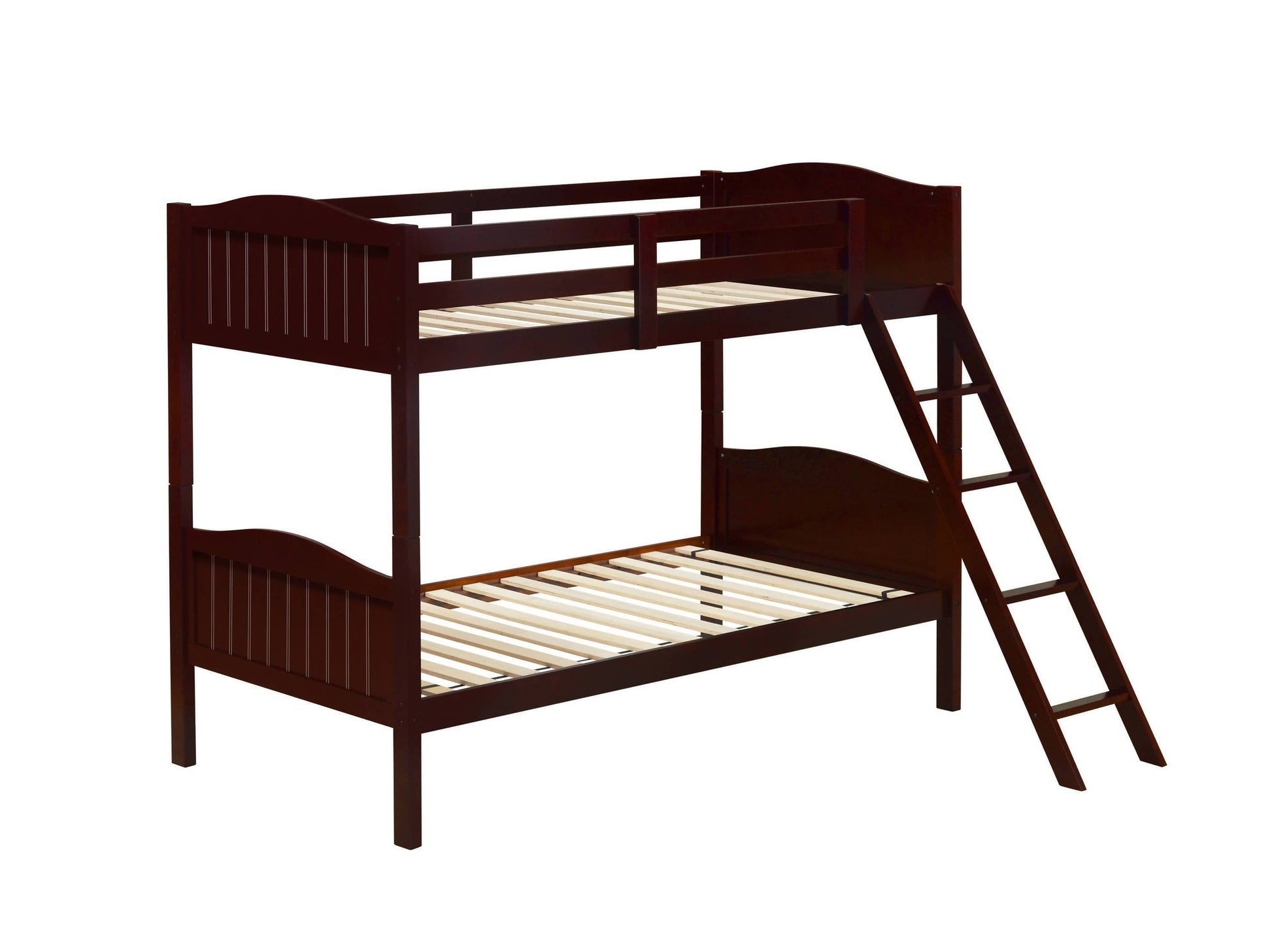Littleton Twin/Twin Bunk Bed With Ladder Espresso - 405053BRN A-Z Store Nadia