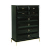 Formosa 8-Drawer Chest Americano And Rose Brass Collection: Formosa SKU: 222825